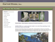 Tablet Screenshot of carved-stone.com